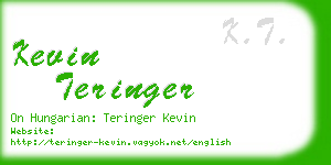 kevin teringer business card